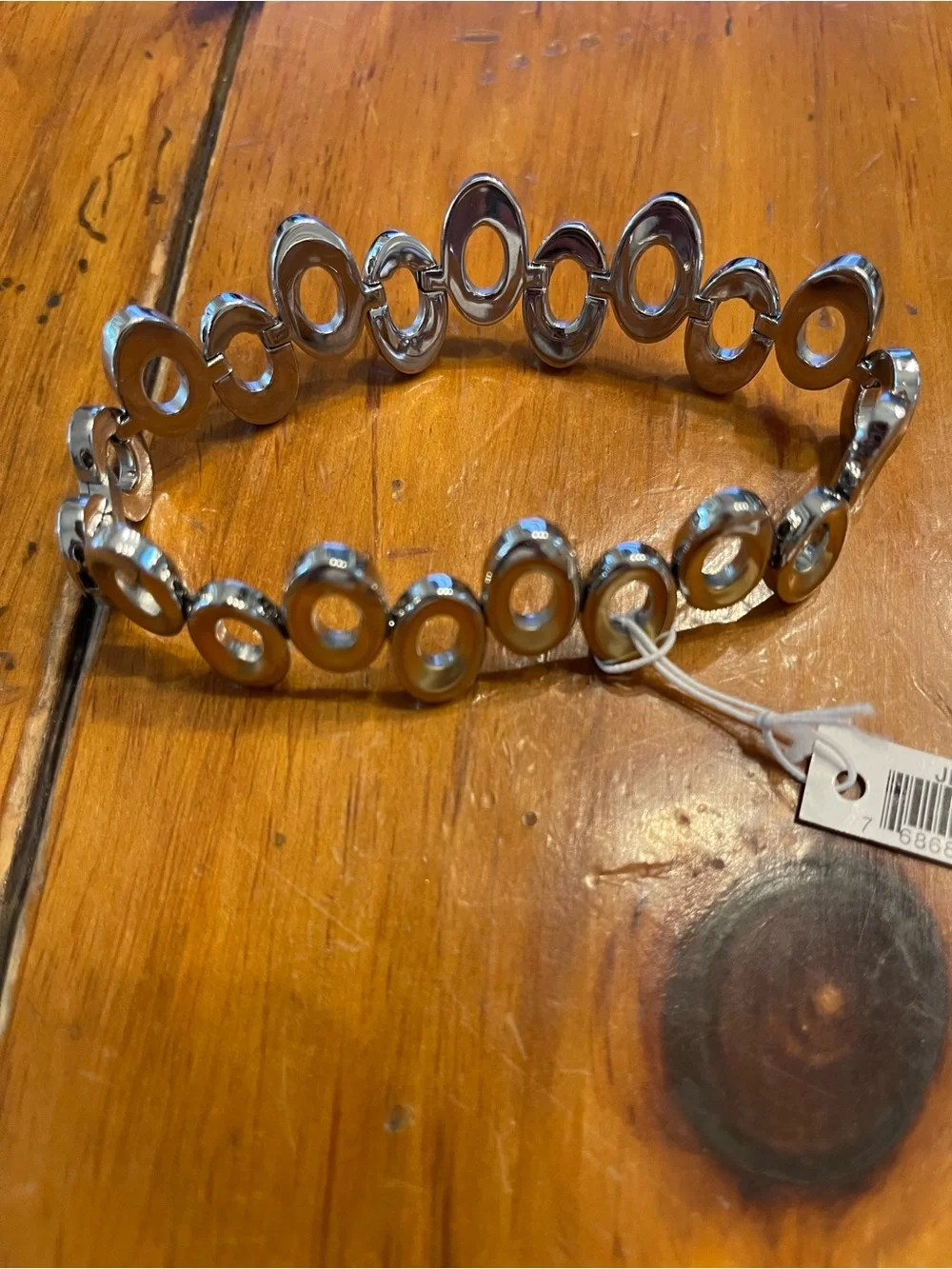 Silver and Gold Oval-Link Bracelet - NWT